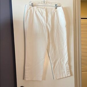Anne Klein Sport White Capris